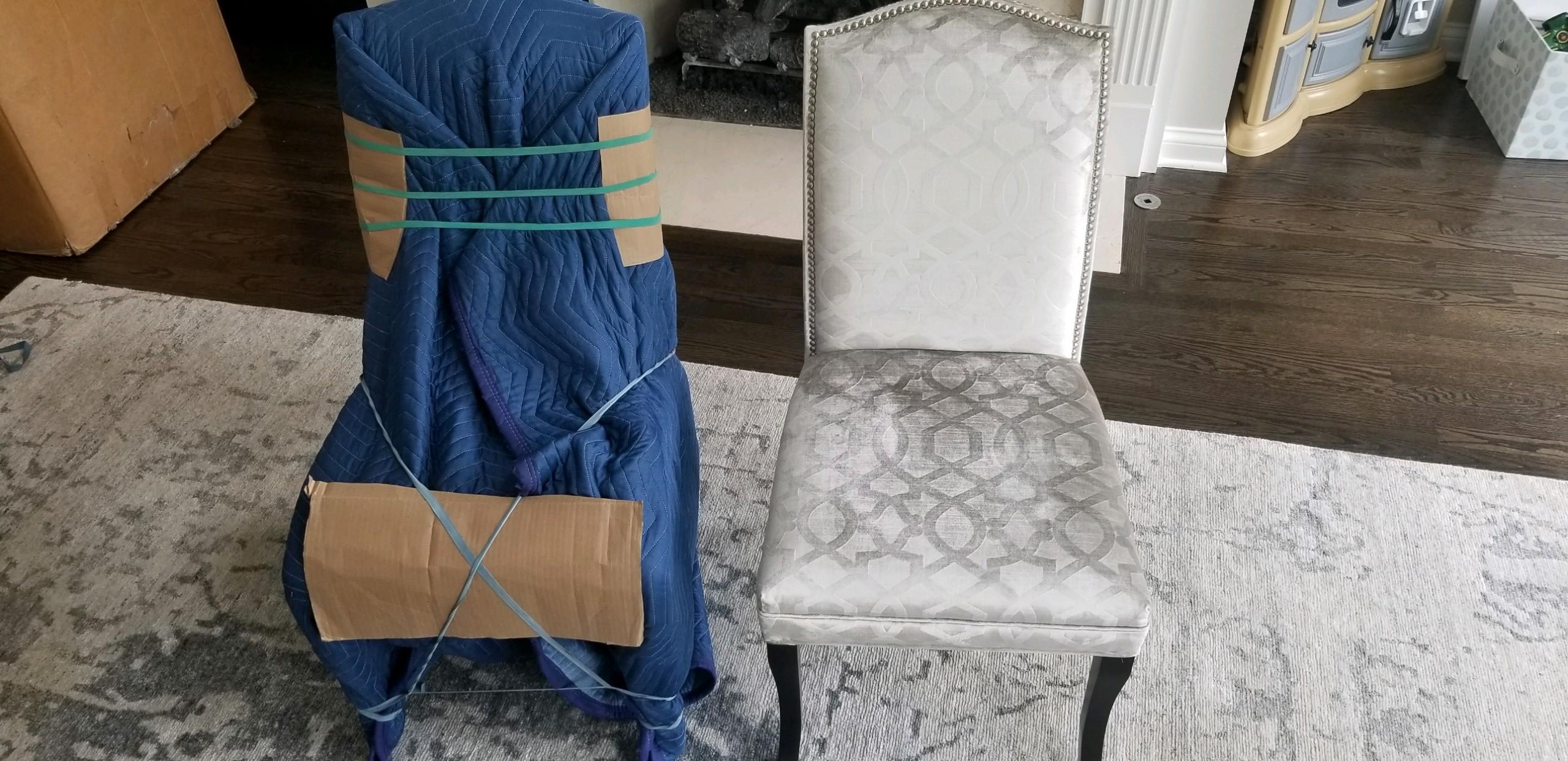 Packing Upholstered Chairs