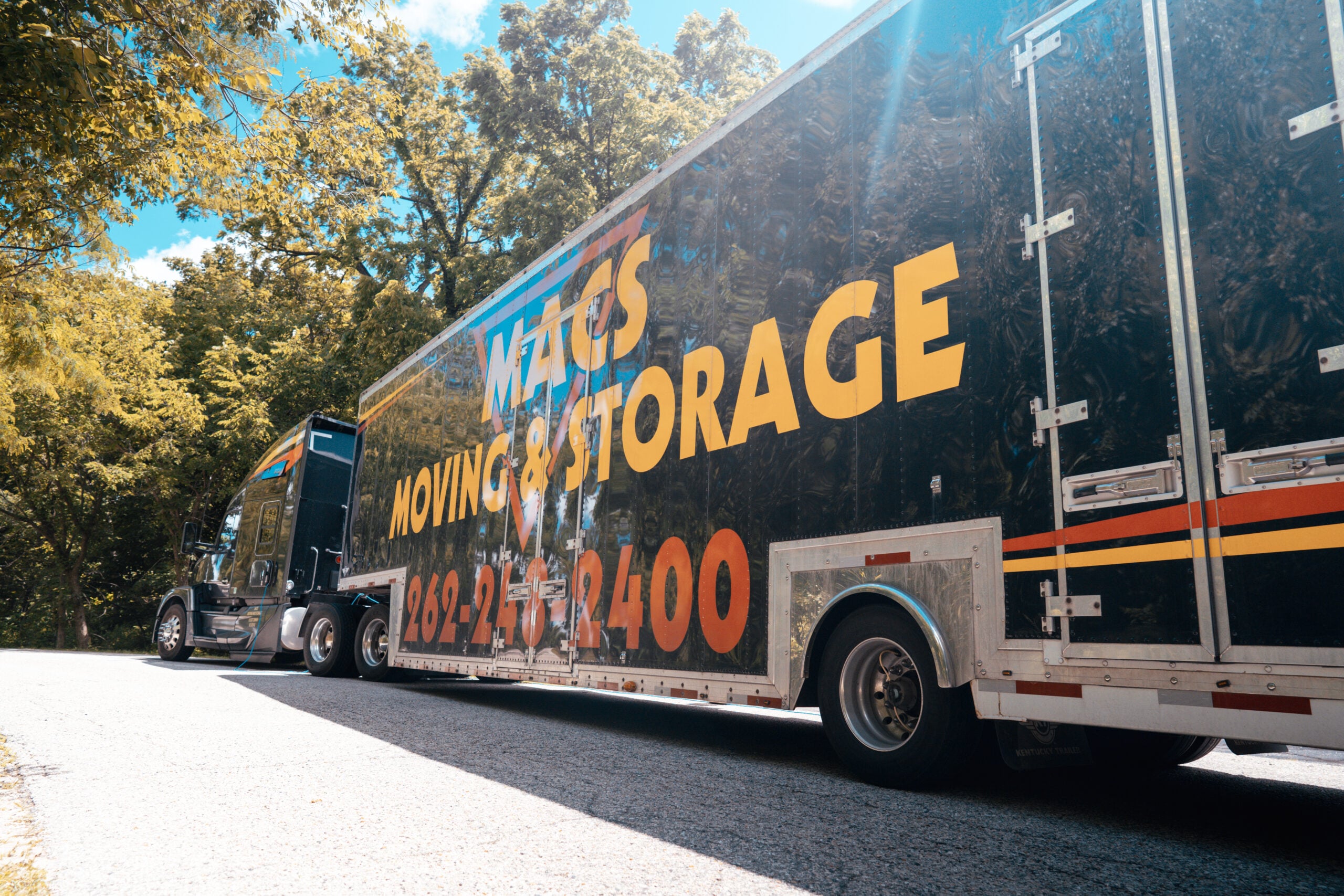 MACS long distance moving semi truck Wisconsin