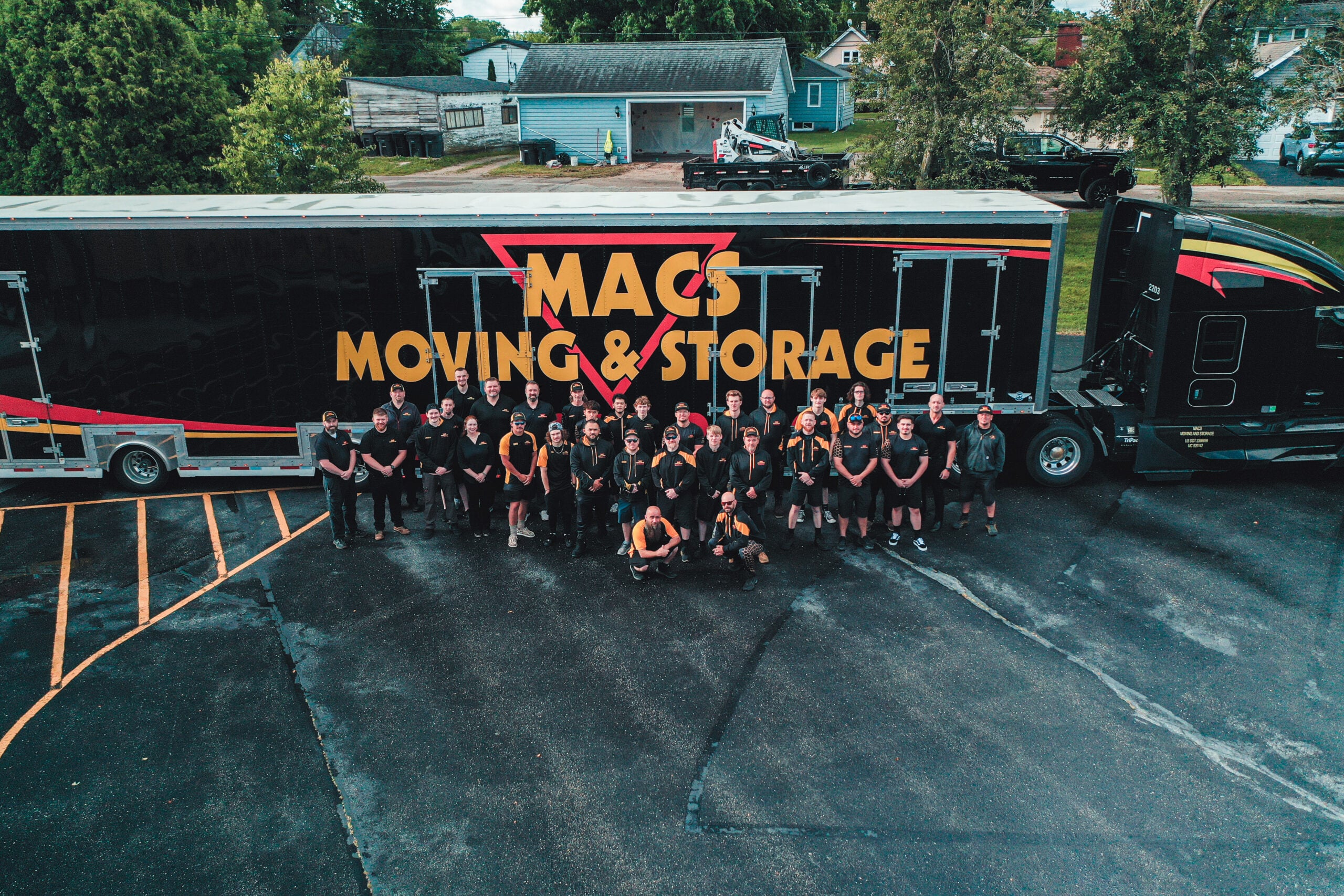 MACS Moving and Storage team with semi truck Lake Geneva Wisconsin