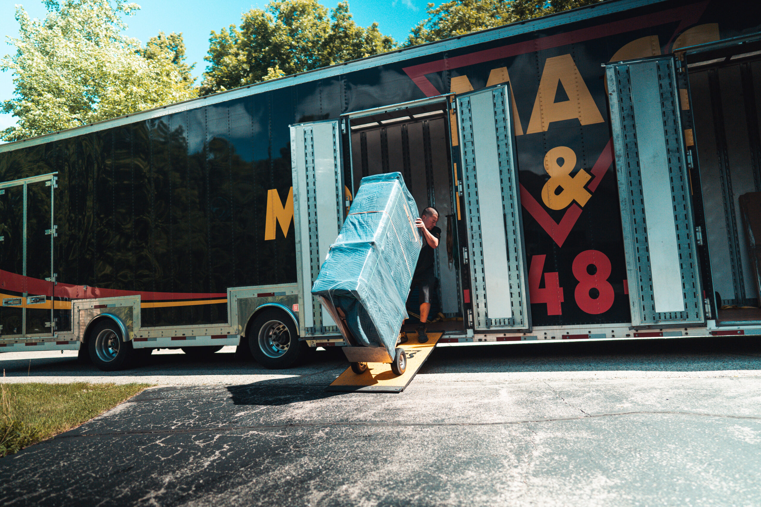 MACS Mover Loading Truck Dolly Wisconsin Kenosha Movers
